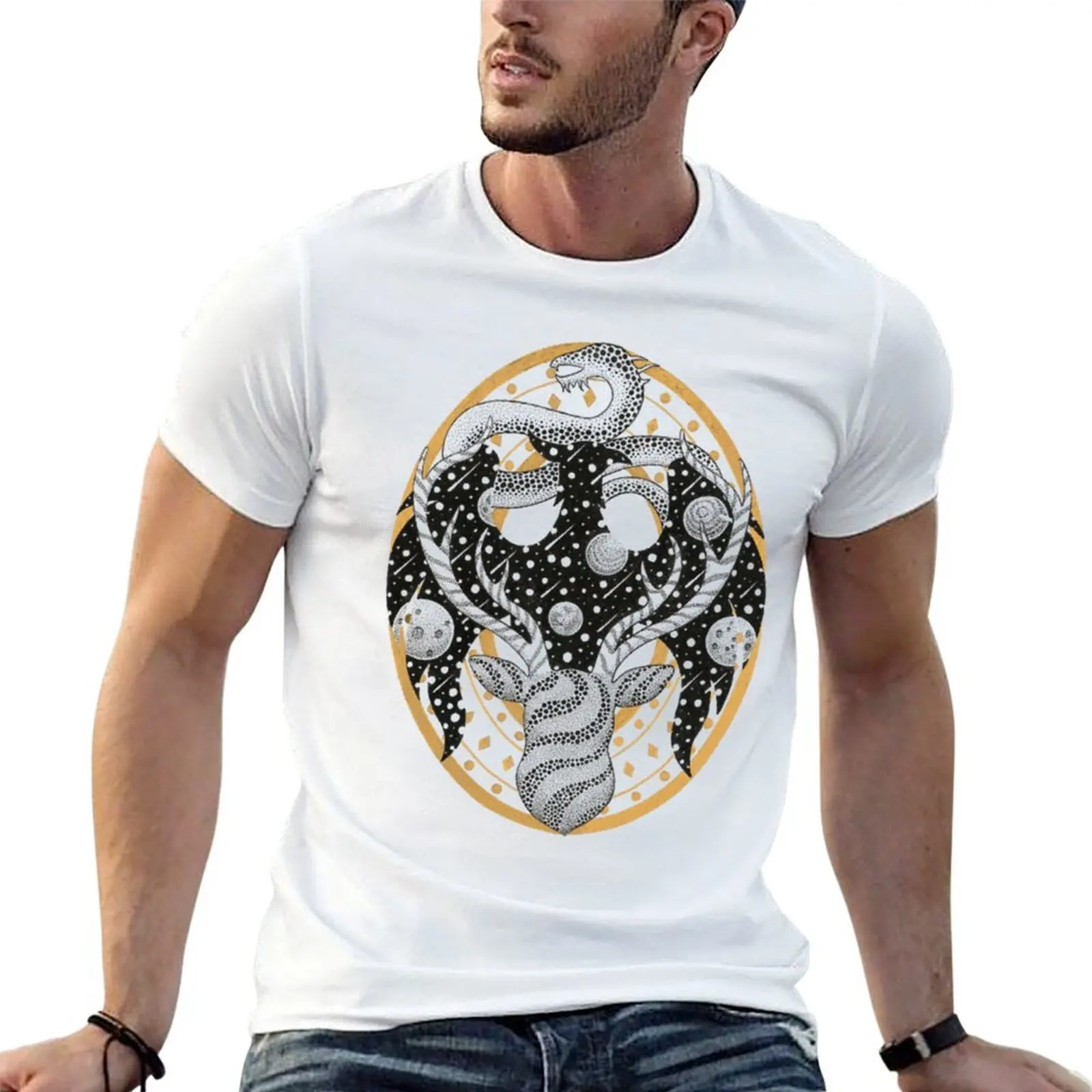 

SHADOW AND BONE T-Shirt men t shirt cotton 100% t shirts for man pack white T-Shirt