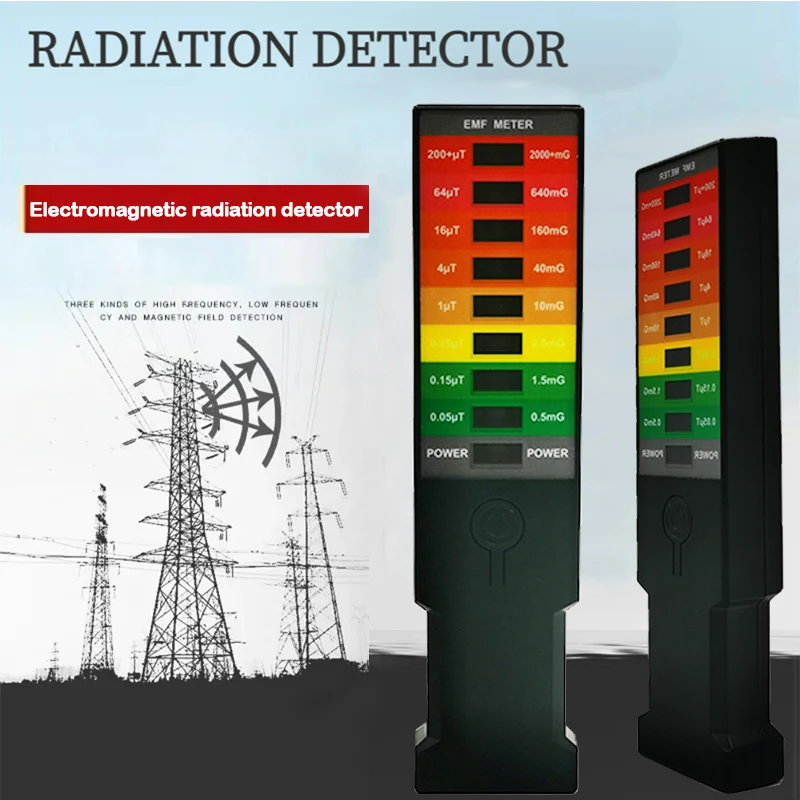 Najnowsze pole elektromagnetyczne EMF miernik gaussa detektor dozymetru promieniowania przenośne Monitor zewnętrzny magnetyczne EMF 8 miernik gaussa