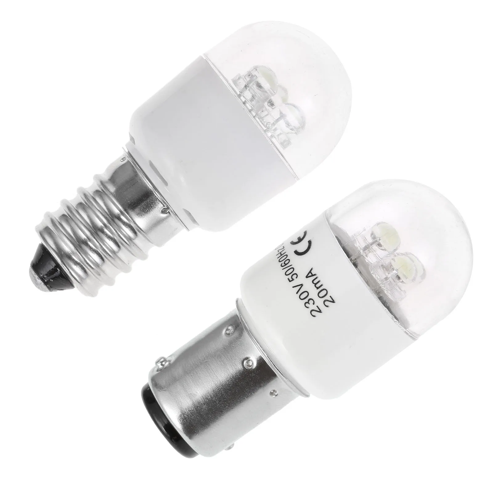 1PCS BA15D E14 Casa Macchina da cucire per uso domestico Lampadine a LED per Singer Juki Pfaff Janome Brother AC 190-250V 0.5W 47-63Hz