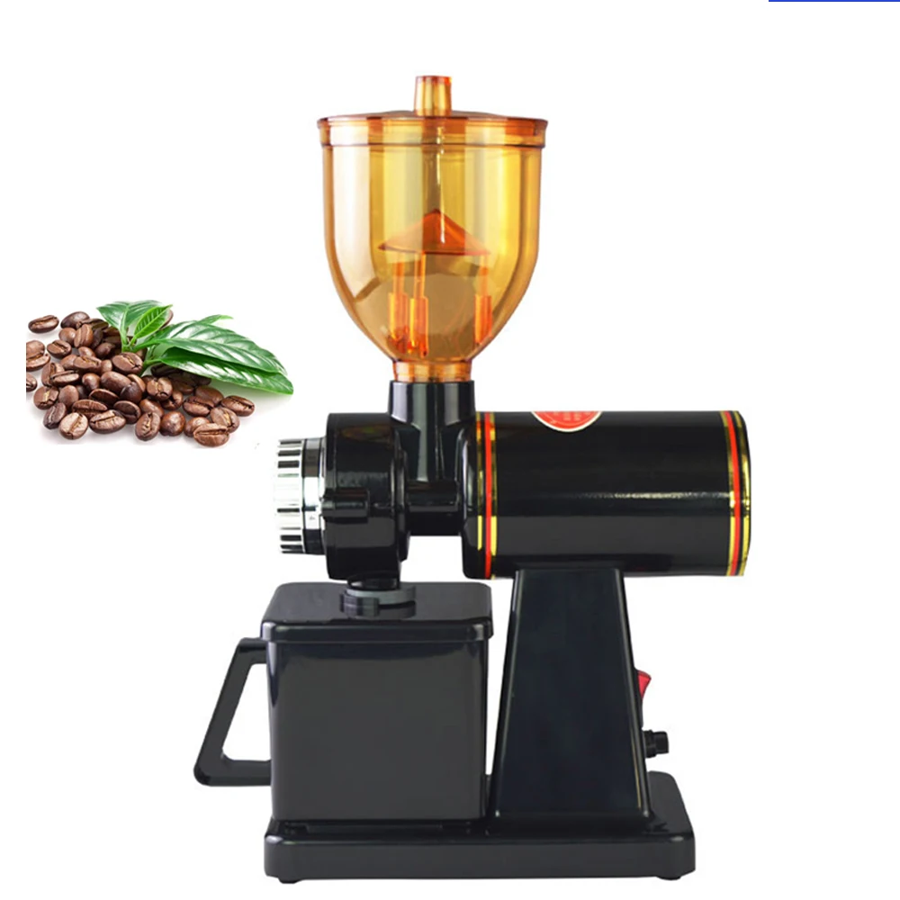 New 180W Electric Coffee Grinder Bean Miller Espresso Coffee Machine 8 Steps Anti-jump 60mm Flat Burr Grinder Coffee Machine