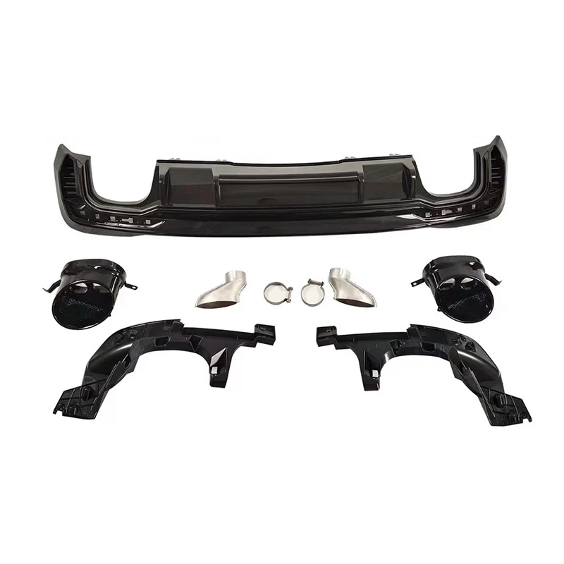 Rear Lip And Tailpipe Regular Sport With Rs4 Rear Lip And Large Tailpipe Surround Kit For  A4 2020