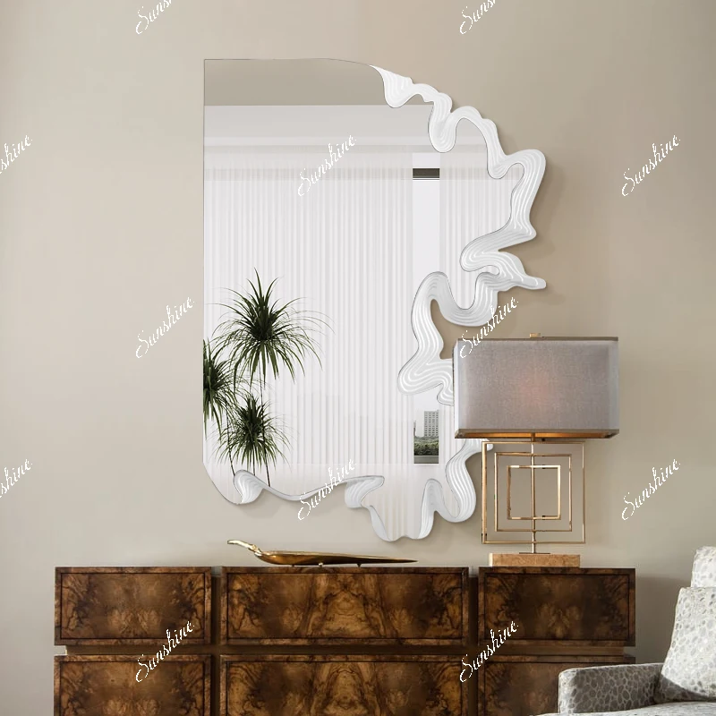 

Special-shaped entrance decorative mirror creative wall-mounted mirror