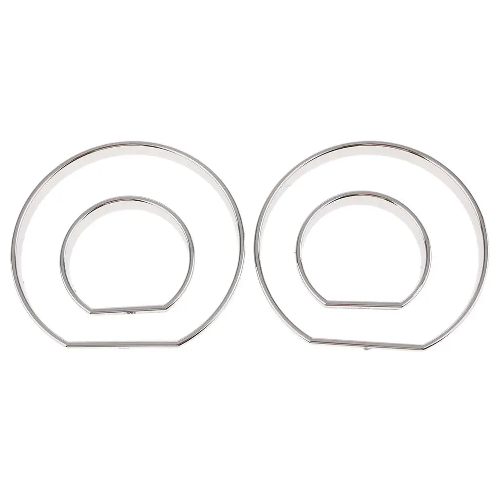 for E39 E46 Series Auto Sliver Speedomete Gauge Dial Rings Bezel Trim