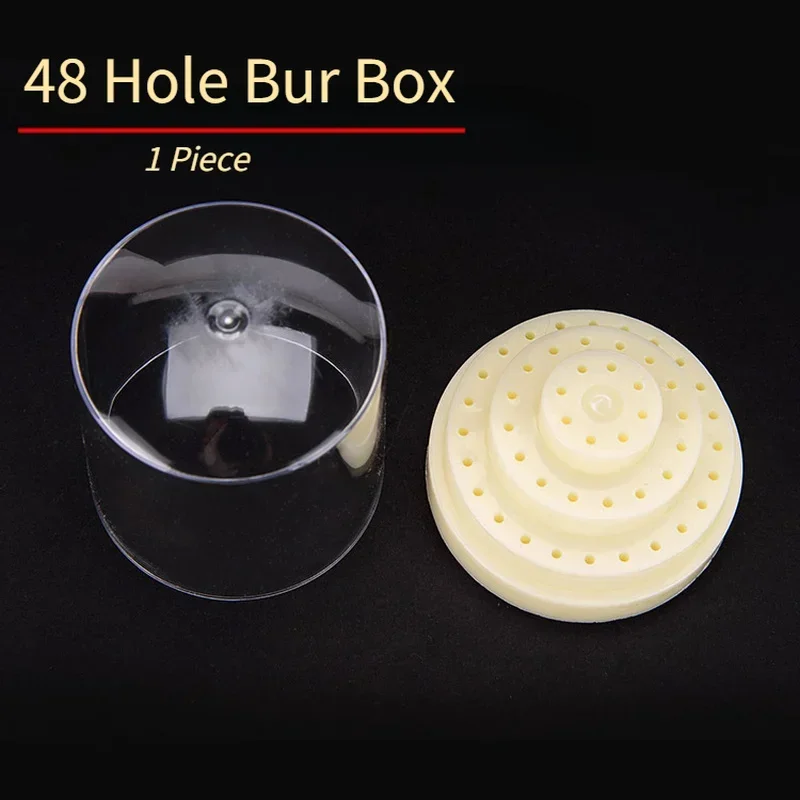 

1 Piece 48-Hole Low-Speed Bur Frame Dental Bur Round Root Canal File Placement Box Storage Box