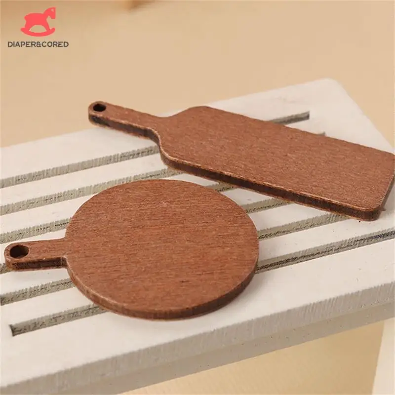 5pcs 1:12 Dollhouse Miniature Chopping Board Board Bread Dessert Board Model Kitchen Decor Toy Doll House Accessories