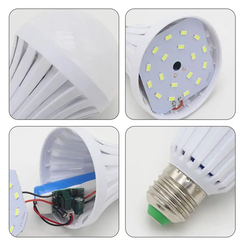 Bombilla Led de emergencia, lámpara E27 de 5W, 7W, 9W, batería recargable