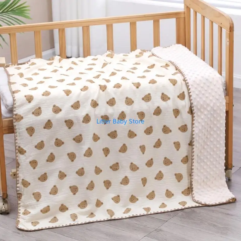 N80C Coperta leggera per neonati Coperta traspirante Coperta sottile per neonati Modello adorabile