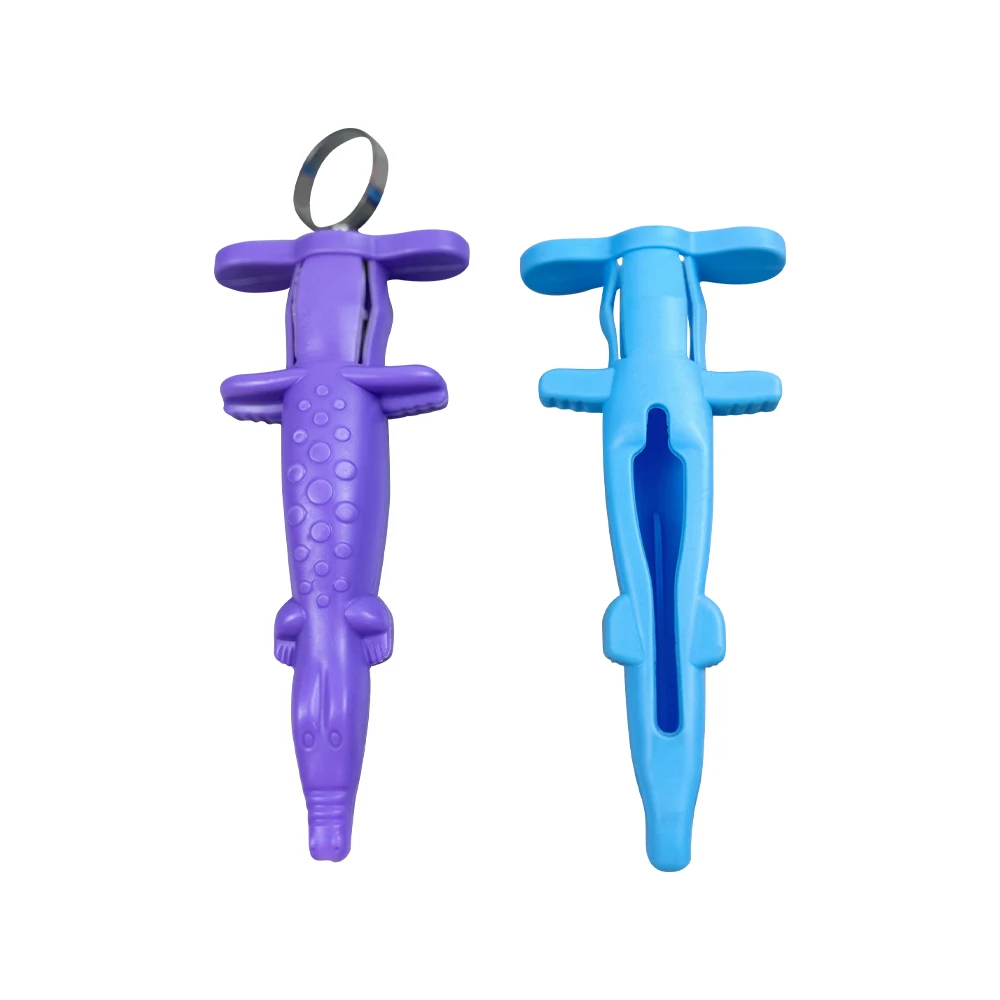 2pc Reusable Dental Syringe Sleeve Crocodile Shaped Dentistry Syringe Protective Cover Dentist Surgical Injector Tool Instrument