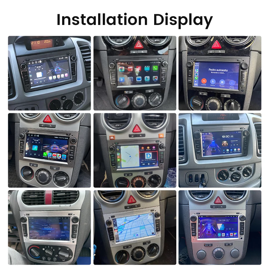 Junsun 7'' Kabelloses CarPlay für Apple Android Auto Autoradio für Opel Astra Vectra Vauxhall Antara Zafira Corsa Vivaro Meriva Combo Tigra 2DIN Multimedia-Stereoanlage mit Kühlventilator GPS SWC Bluetooth FM RDS DSP IPS DAB+ Bildschirm Intelligente Fahrzeugsysteme 4G WiFi 8-Kern – Detail 2