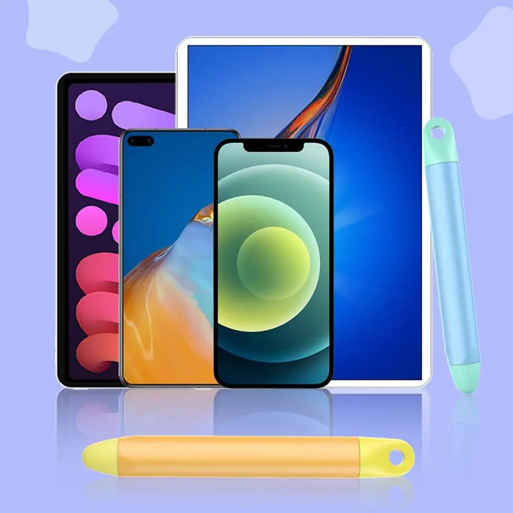 

Высокоточный детский стилус с резиновым наконечником, многофункциональная ручка для сенсорного экрана, универсальный силиконовый емкостный сенсорный карандаш для планшета