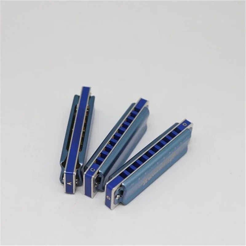 10-Hole Diatonic Harmonica Triple Pack Blues and Blues Instrument Beginner Professional
