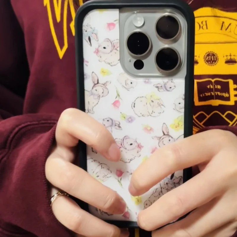 Custodia per telefono Conigli e cofani Wildflower per iPhone 11 12 13 14 15 16 17 Pro Max Plus 17Pro Air wf Rabbit Bunny Cover Cases