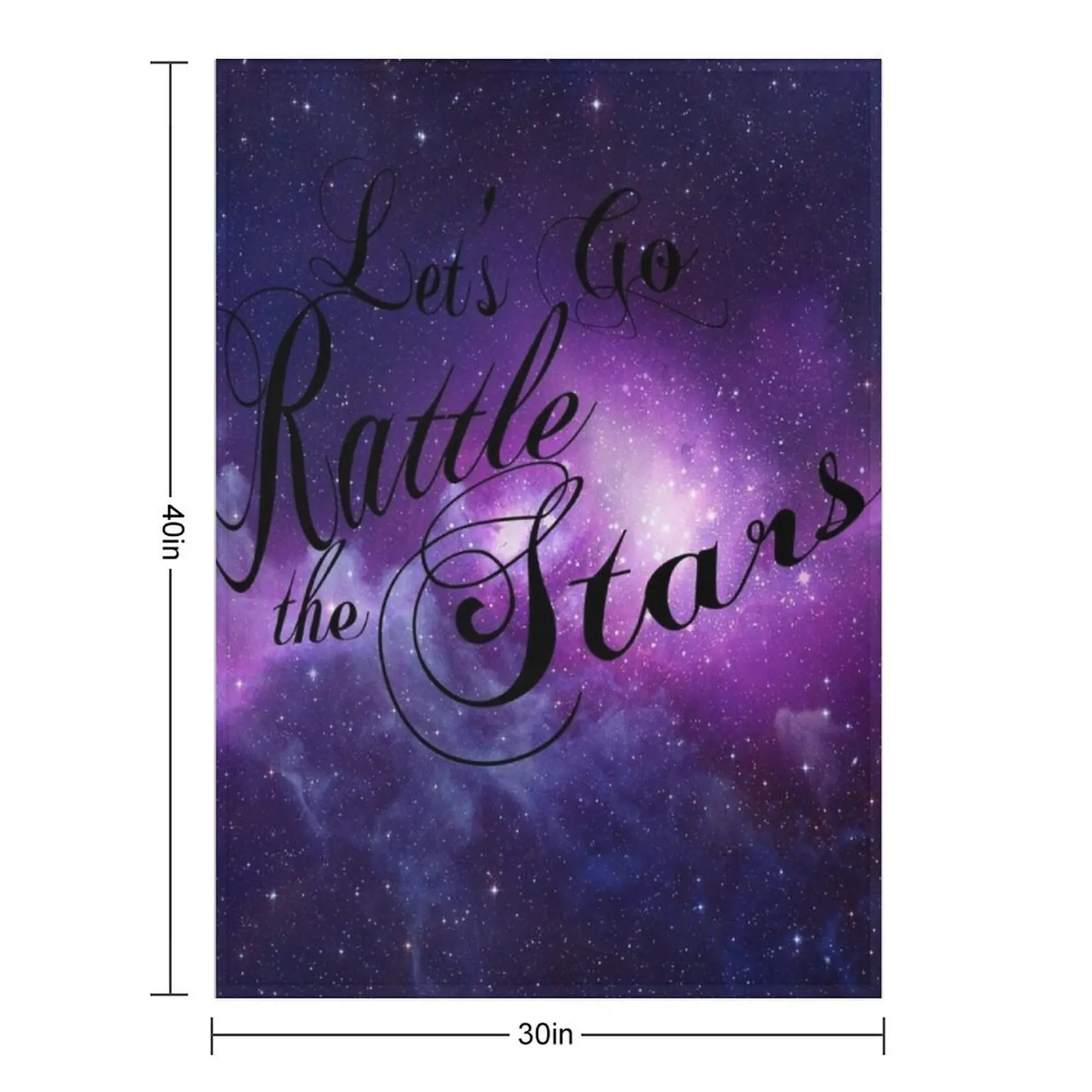 Let's Go Rattle The Stars - Throne of Glass Design Throw Blanket Luxury St christmas gifts for babies Blankets