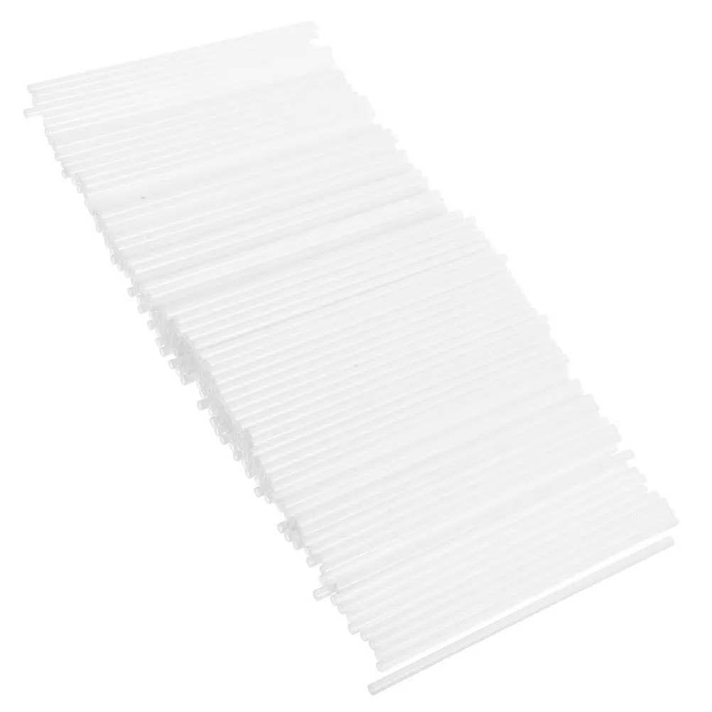 

200pcs White Plastic Lollipop Diy Pop Sticks Reusable Dowel Rods For Candy Making Cake Decorations Caramel Apples Homemade
