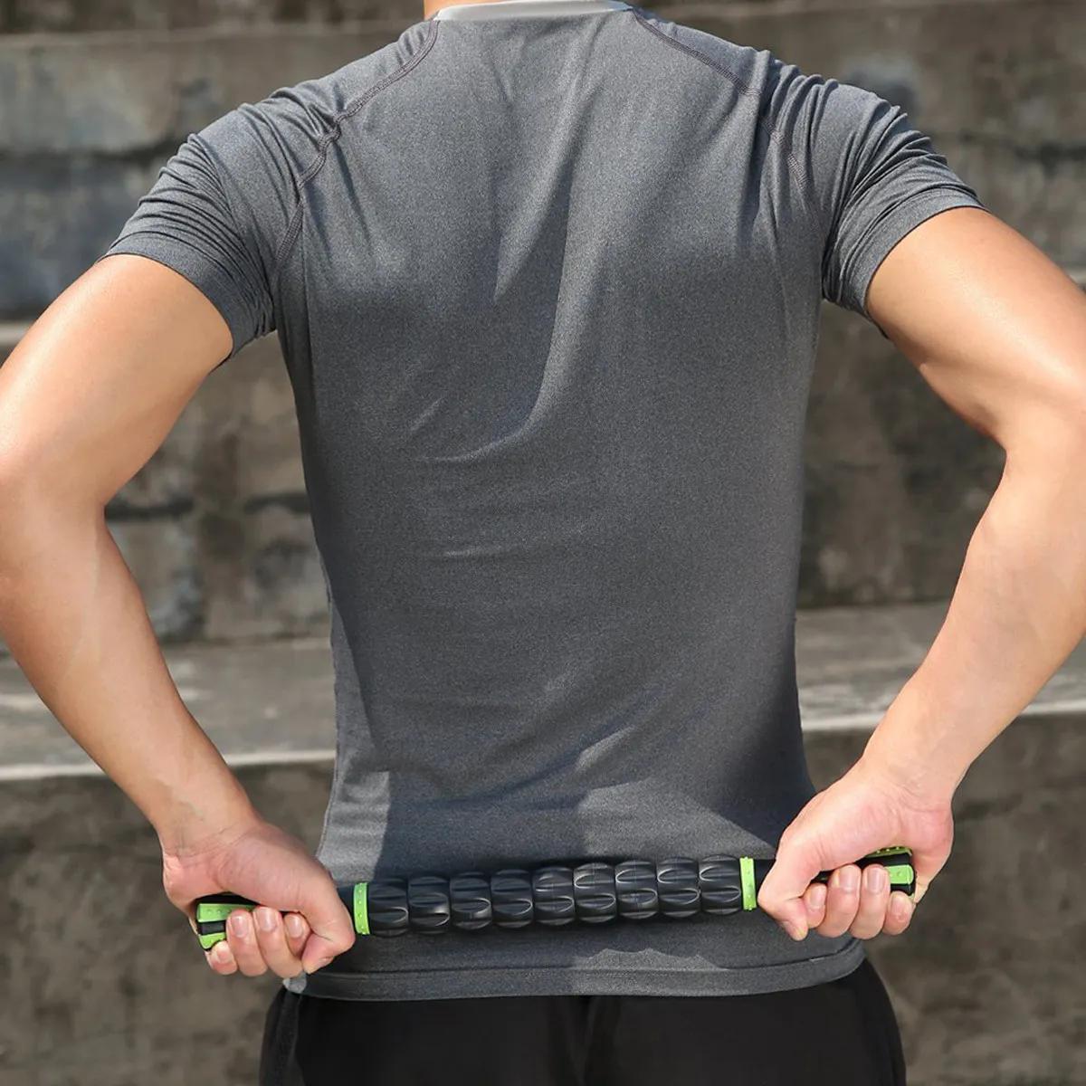 

Массажный ролик для фитнеса с 9 независимыми ABS-роликами для домашнего спортзала, путешествий, снятия мышечной боли, терапевтическое средство