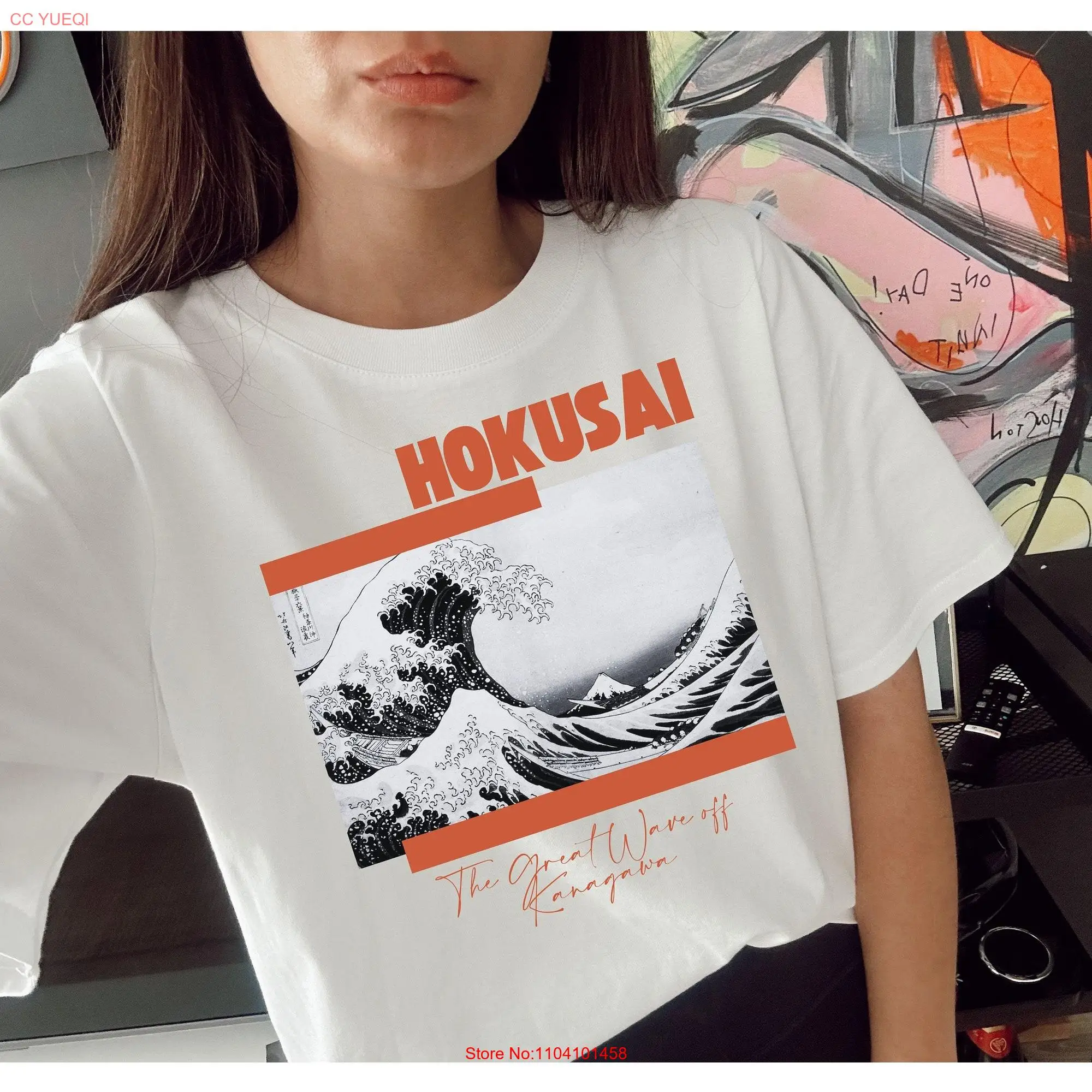 Hokusai Great Wave T Shirt Artsy off Kanagawa Art s Lovers History Famous long or short sleeves