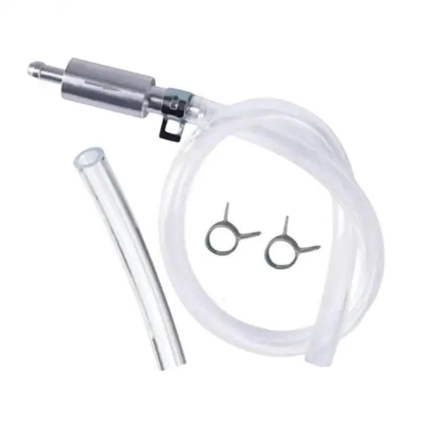 Universal Motorcycle Brake Bleeder Hose 55cm Aluminum with Quality One Way Valve for Car Clutch Hydraulic Repairs