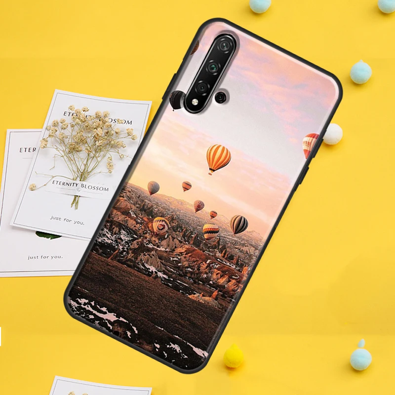 منطاد الهواء الساخن السفر الجبل لهواوي نوفا 7i 8i 11i 12i 12s 9 10 SE Y91 Y90 Y60 Y70 Y72 Y61 P60 Pro P30 P40 لايت