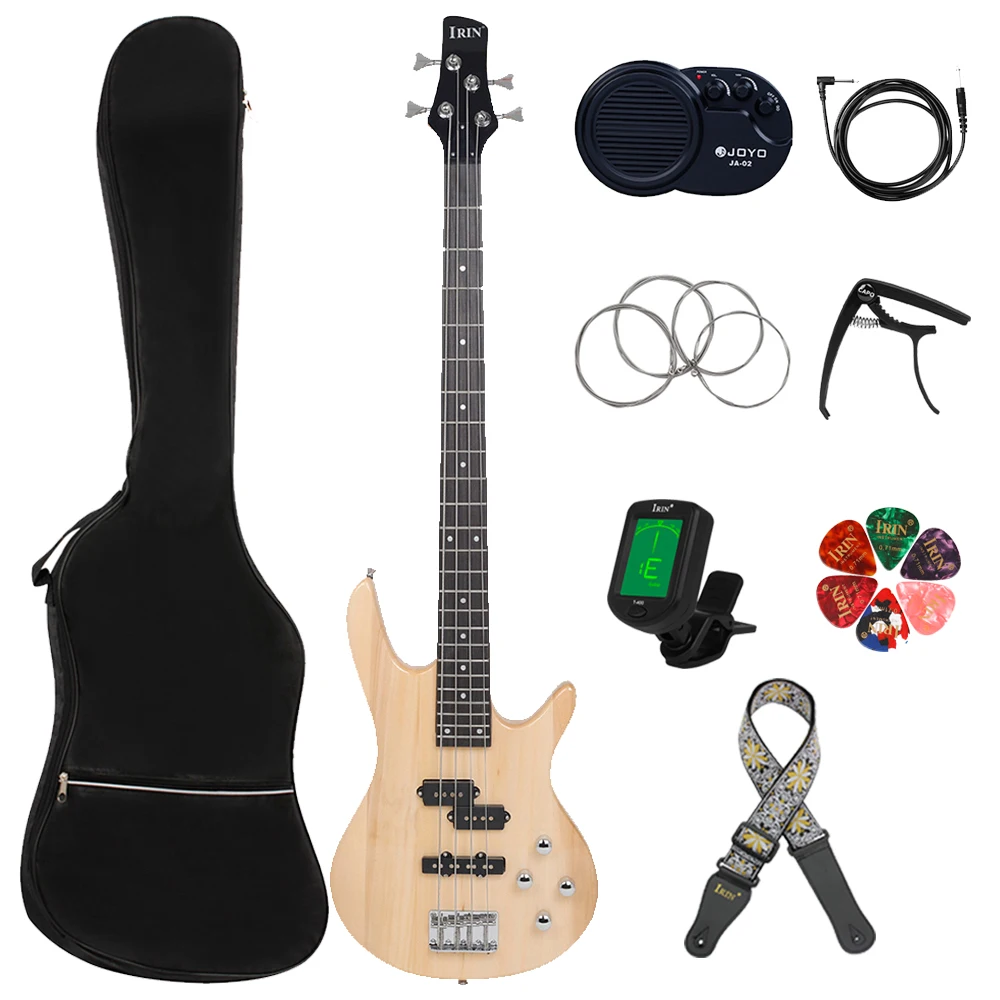 4 Strings 24 Frets Electric Bass Guitar Maple Body Bass Guitar Guitarra With Amp Cable Speaker Strings Capo Parts & Accessories