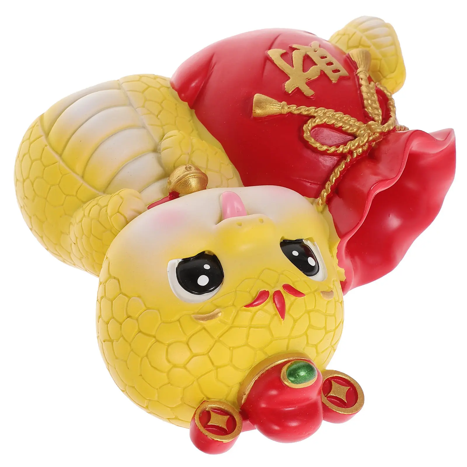 Snake Year 2025 Feng Shui Chinese Zodiac Pen Holder Resin Desk Organizer Home Office Decor Wealth Charm 2025 Snake Year Decor