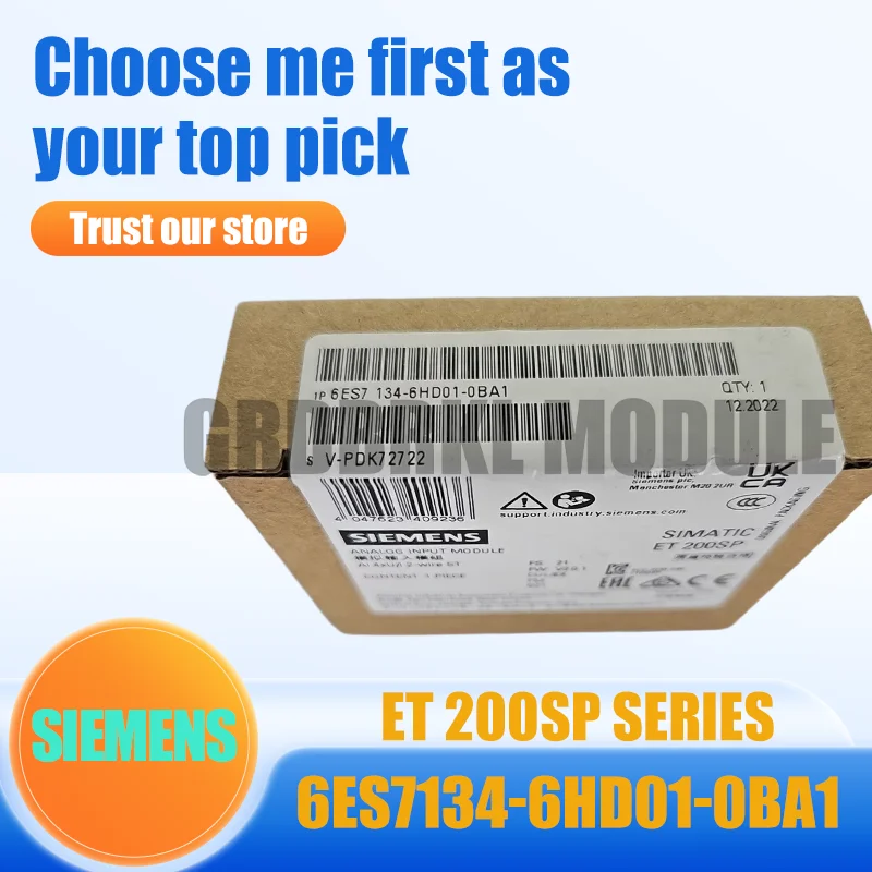 

New Original SIEMENS 6ES7134-6HD01-0BA1 ET 200SP AI 4×RTD Thermistor Input Module