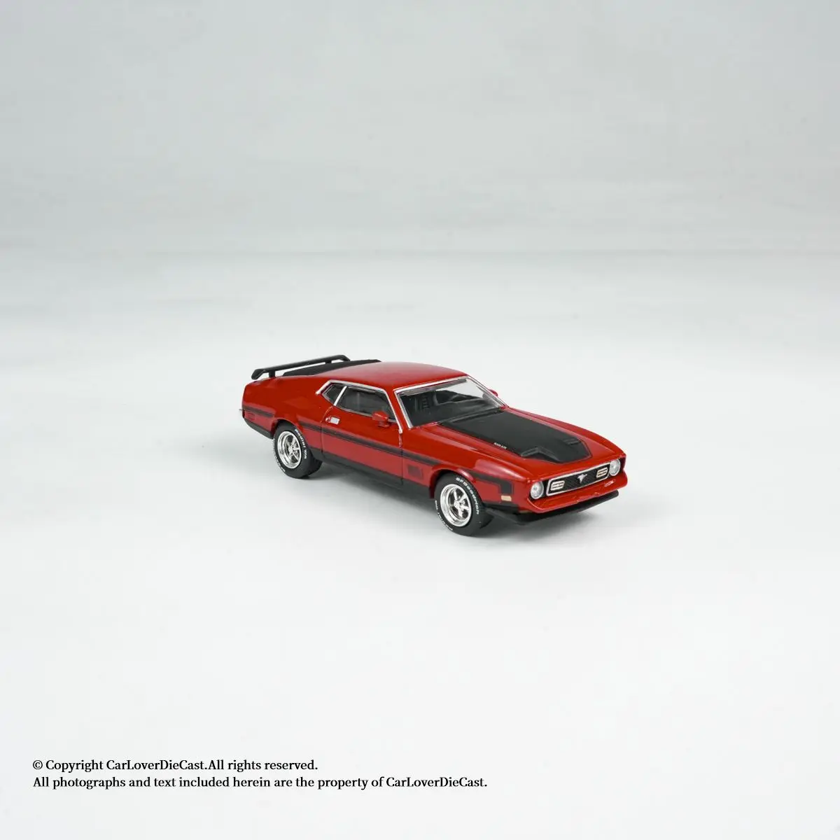 MINI GT 1:64 Ford Mustang Mach1 1971 نموذج سيارة مصنوع من خليط معدني أحمر 1122
