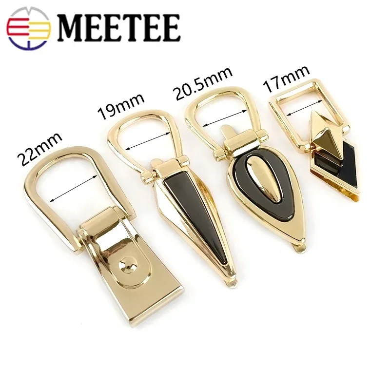 4/10Pcs Bag Side Clip Buckle 17-22mm Metal Handbag Connector Clasp Strap Chain Hanger Hook Luggage Belt DIY Hardware Accessories