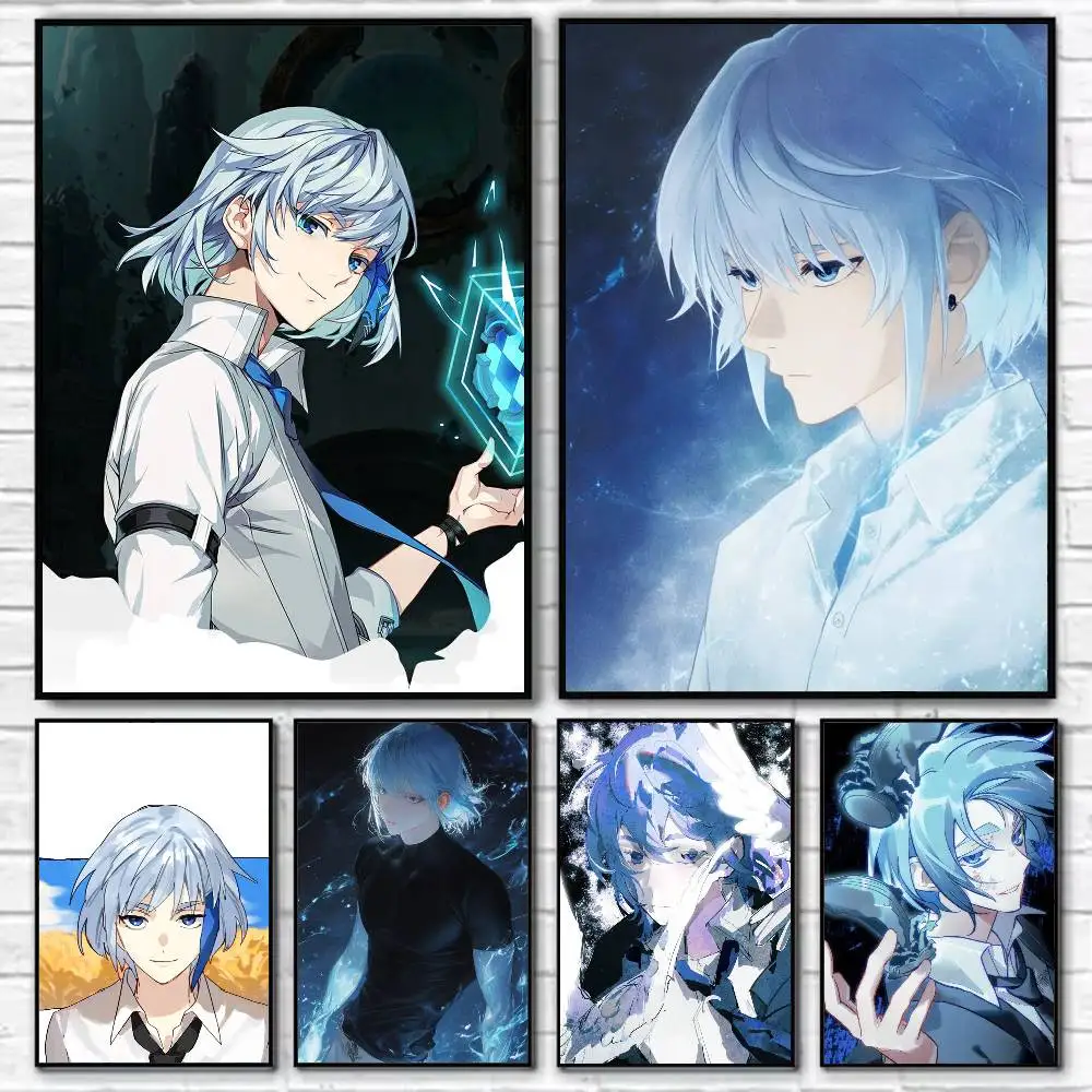 Anime Khun Aguero Agnis Poster Self-adhesive Art Waterproof Paper Sticker Coffee House Bar Room Wall Decor