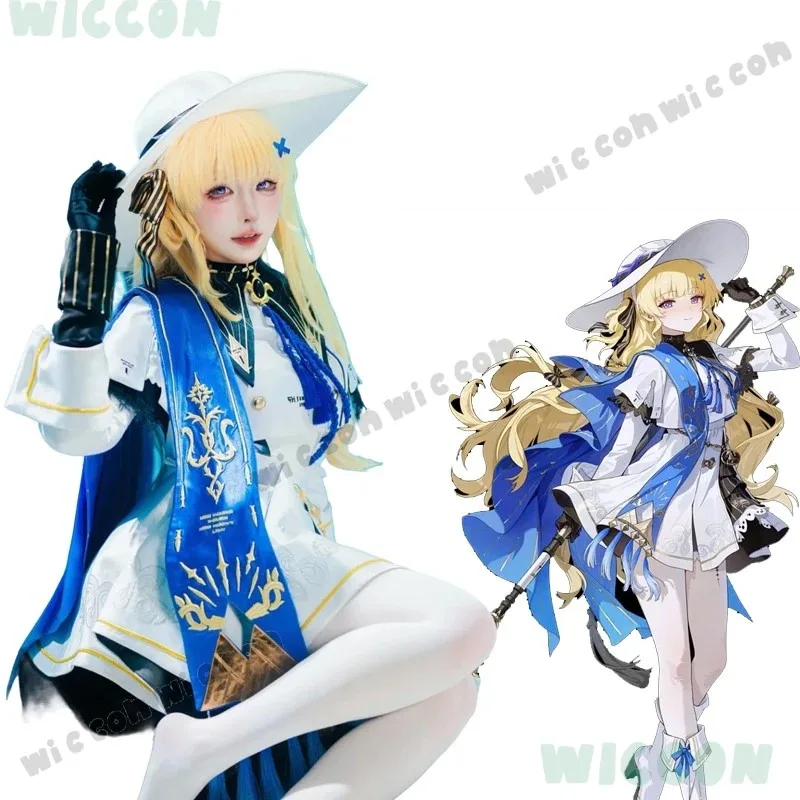 

asdh8@Game Wuthering Waves Clothes Wuwa Phoebe Cosplay Outfit Hat Costume Wig Women Fullset Halloween Party Fancy Anime Cosplay