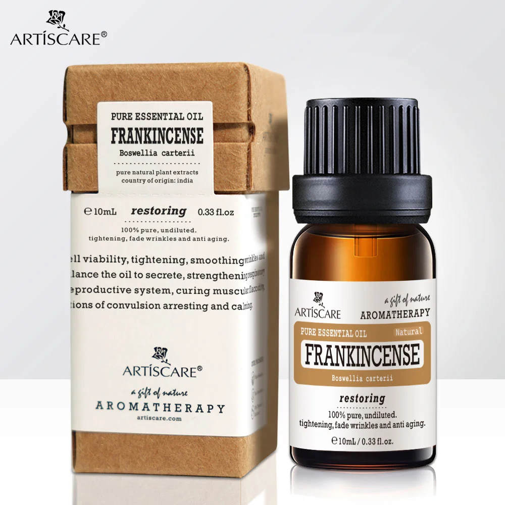 ARTISCARE-aceite esencial de incienso puro 100% Natural para el estiramiento de arrugas, mejora la elasticidad de la piel, encoge los poros, 10ml