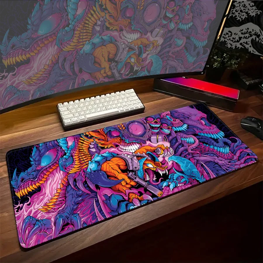 

Large Monster Mouse Pad Kawaii Accessories Desk Pads Keyboard Gaming Mat XXL Pc Gamer Office Setup Mousepads