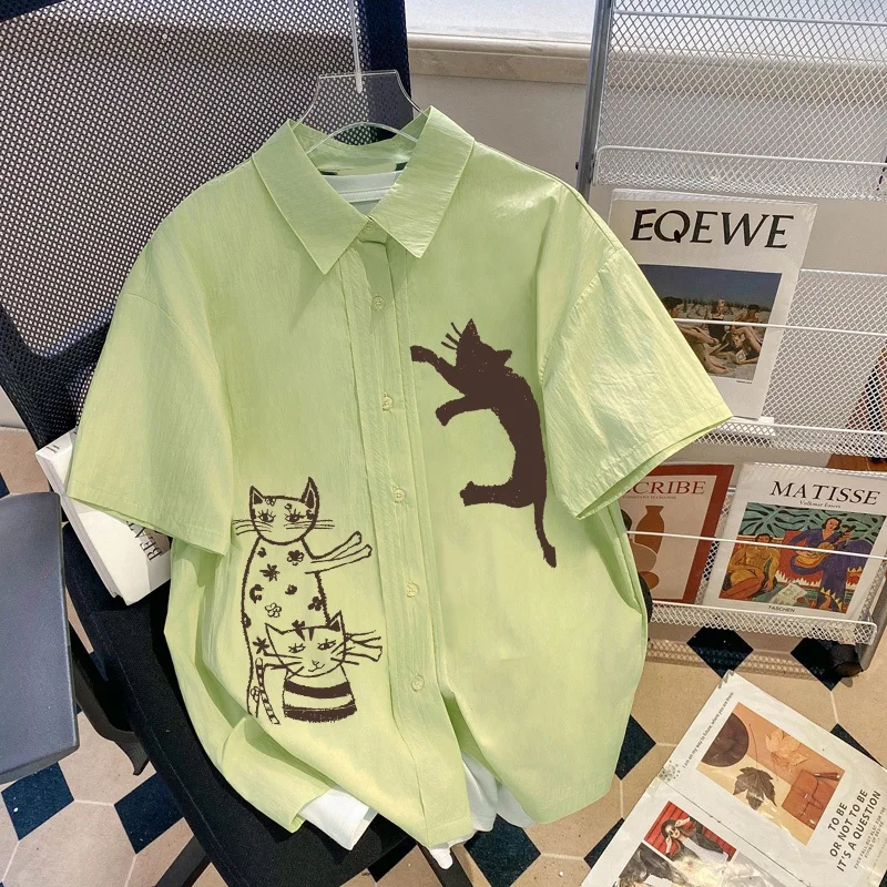 

Ретро японский Sle Ne ort Sve irt ex, летний элитный повседневный топ с принтом, мужской и женский модный удобный топ