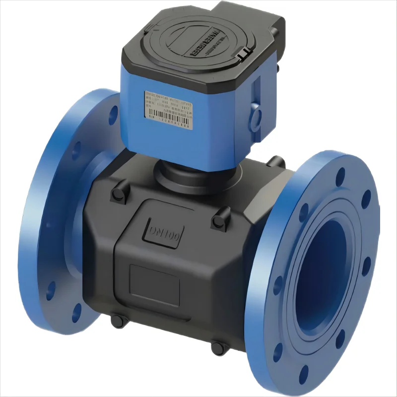 HTW-2 قطر كبير DN50-DN500 PN10/PN16 عداد المياه بالموجات فوق الصوتية مزدوج القناة