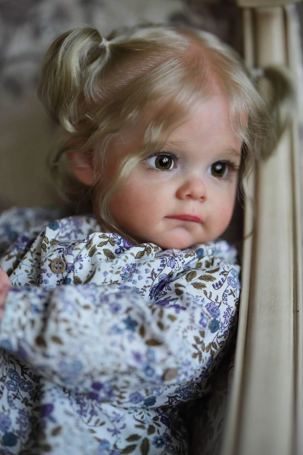 NPK 60CM Lifelike Toddler Maggi Doll with Soft Body Handmade High Quality Newborn Collectible Art Doll with Hand-rooted Hair - view 5