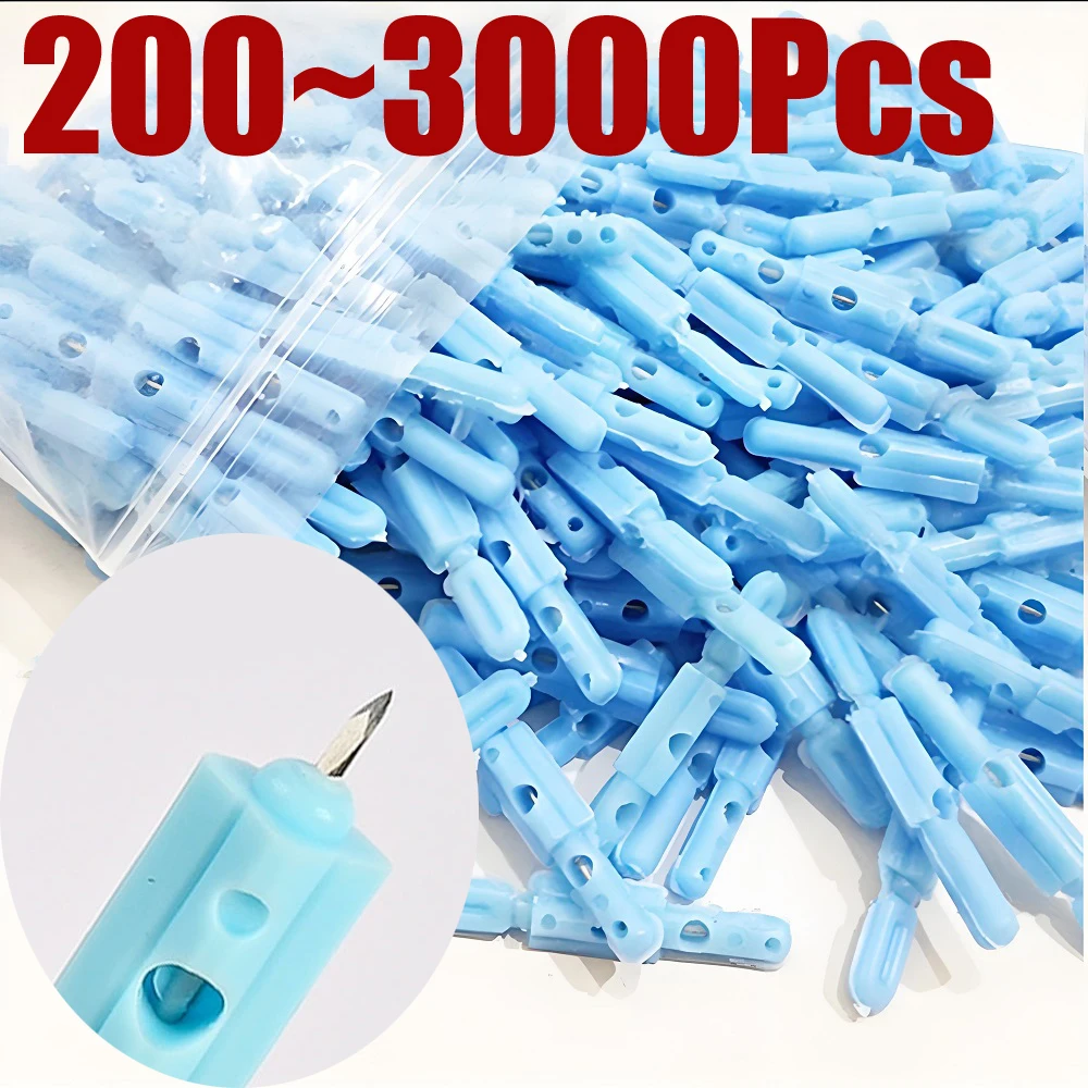 

200-3000Pcs Multi-four Head Bloodletting 21G Needles 4 Head Collection Thorn Blood Cupping Needle Lancet Pen Lancet