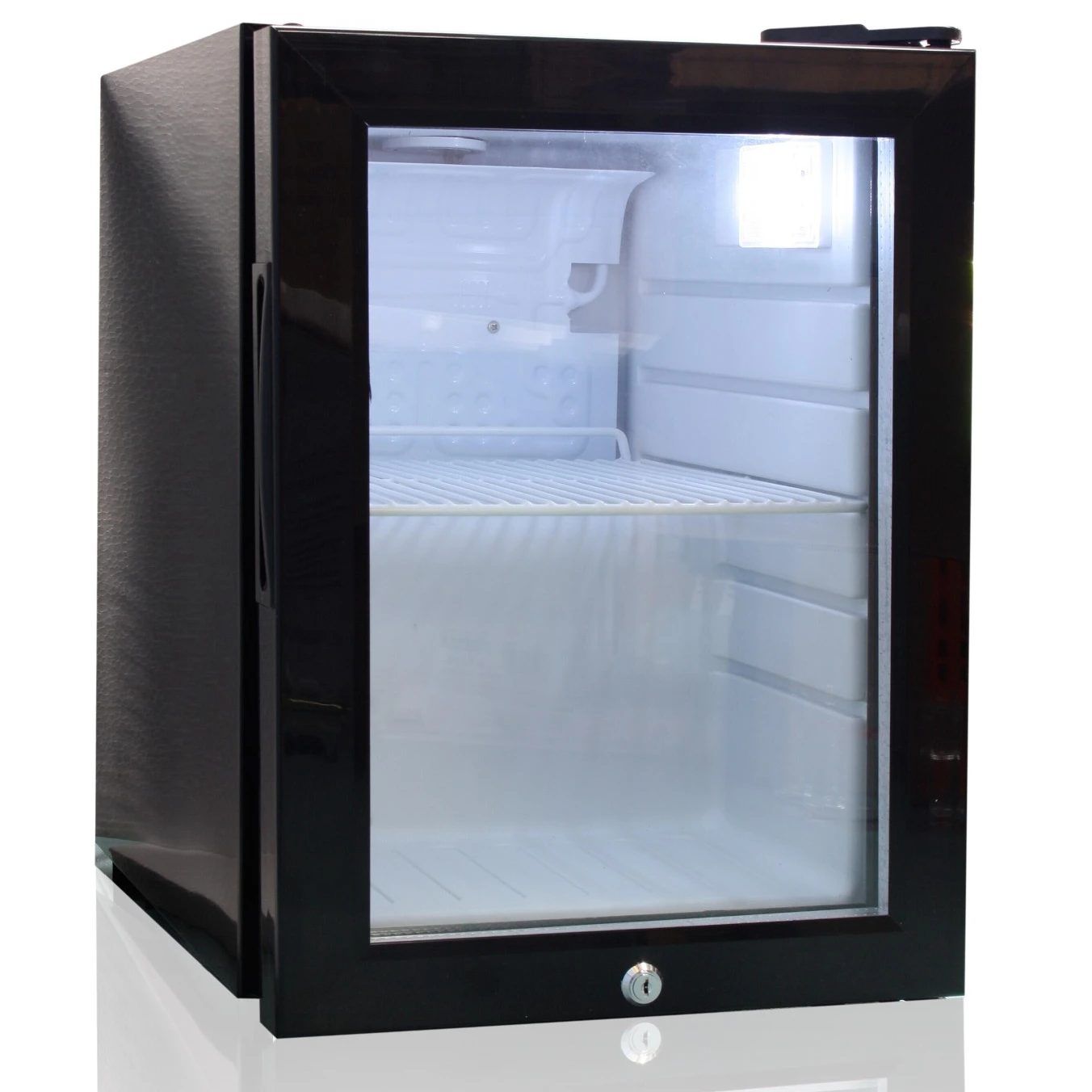 Front Glass Door Counter Drinks Cooler Freezer Table Top Small Mute Fridge Free Standing Beverage Center Mini Fridge