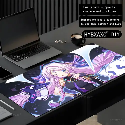 Imagen 2 del producto Alfombrilla de ratón Genshin Citlali para Gamer, alfombrilla de ratón para juegos de Anime, alfombrillas de mesa con impresión HD, alfombrilla de ratón de goma para escritorio XXL, alfombrillas de escritorio
