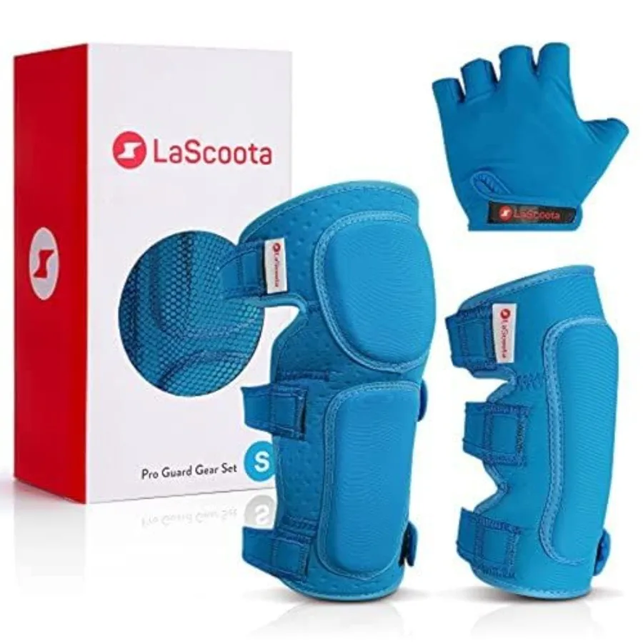

Toddler Knee Pads and Elbow Pads Set with Gloves -, - Soft-Style Foam Protection for Skateboarding, Rollerblading and Scooterin