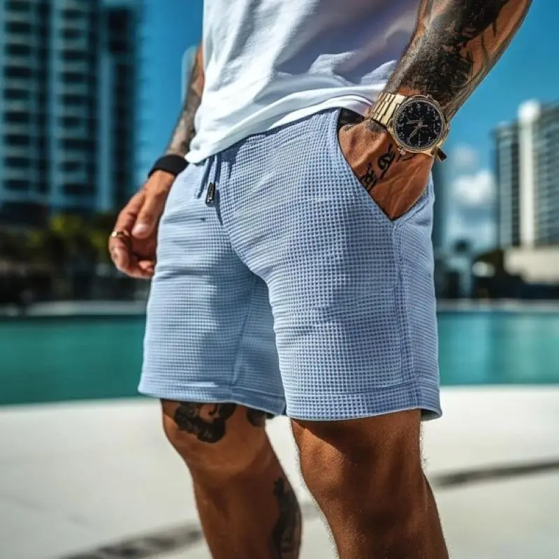 رجل الهراء متماسكة تصفح السراويل خمر نمط مطاطا الرباط الشاطئ المشي السراويل الصيف الراحة الشارع الشهير في الهواء الطلق