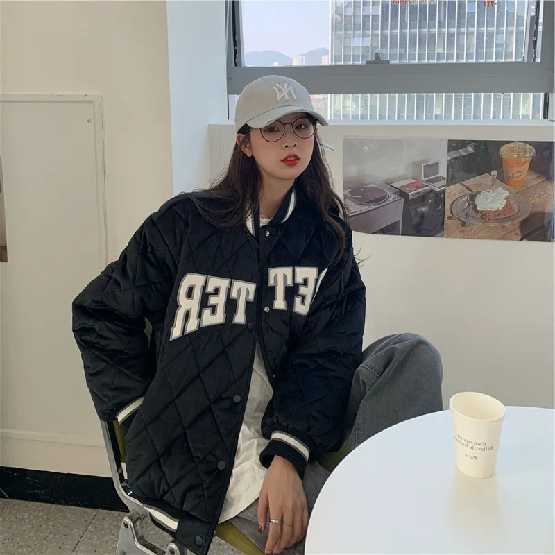 

Baseball Jackets Girls Sports Womens Summer Windbreakers Cinched Lightweight Soft Multi-Pockets Overlong Slim-Fitting Kpop Retro