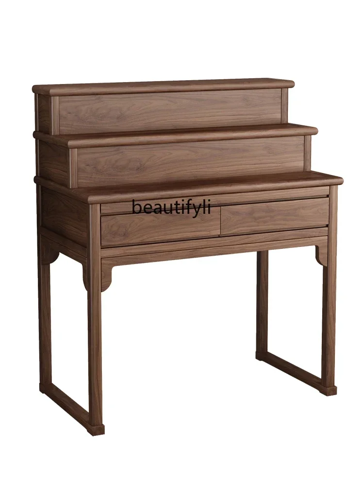 XS Solid Wood Altar Household New Chinese Three-Layer Buddha Table Simple Living Room Ancestor Altar Buddha Niche Furniture