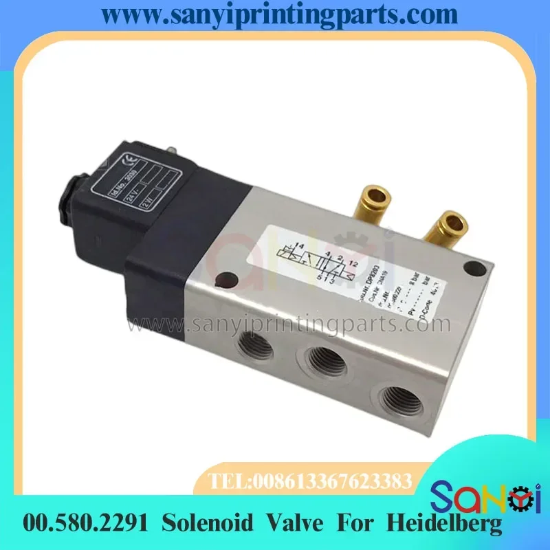 ハイデルベルクMOソレノイドバルブ00.580.2291 XL106 XL105 XL75 CD102 SM102 CD74 SM74 SM52印刷機部品用