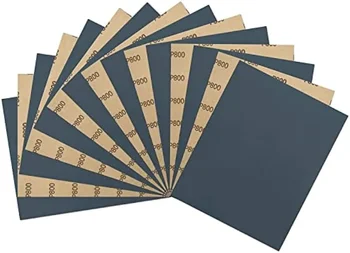15pcs 9x11 인치 습식 건식 방수 연마 모래 종이 금속 목재 자동 연마에 대 한 실리콘 카바이드 사포 시트