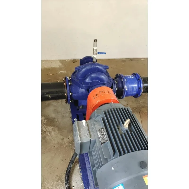 كفاءة عالية 75hp مرحلة واحدة مضخة مياه الطرد المركزي محرك من الفولاذ المقاوم للصدأ محرك نحاسي حزمة الختم 1m3/s تدفق كبير رأس منخفض