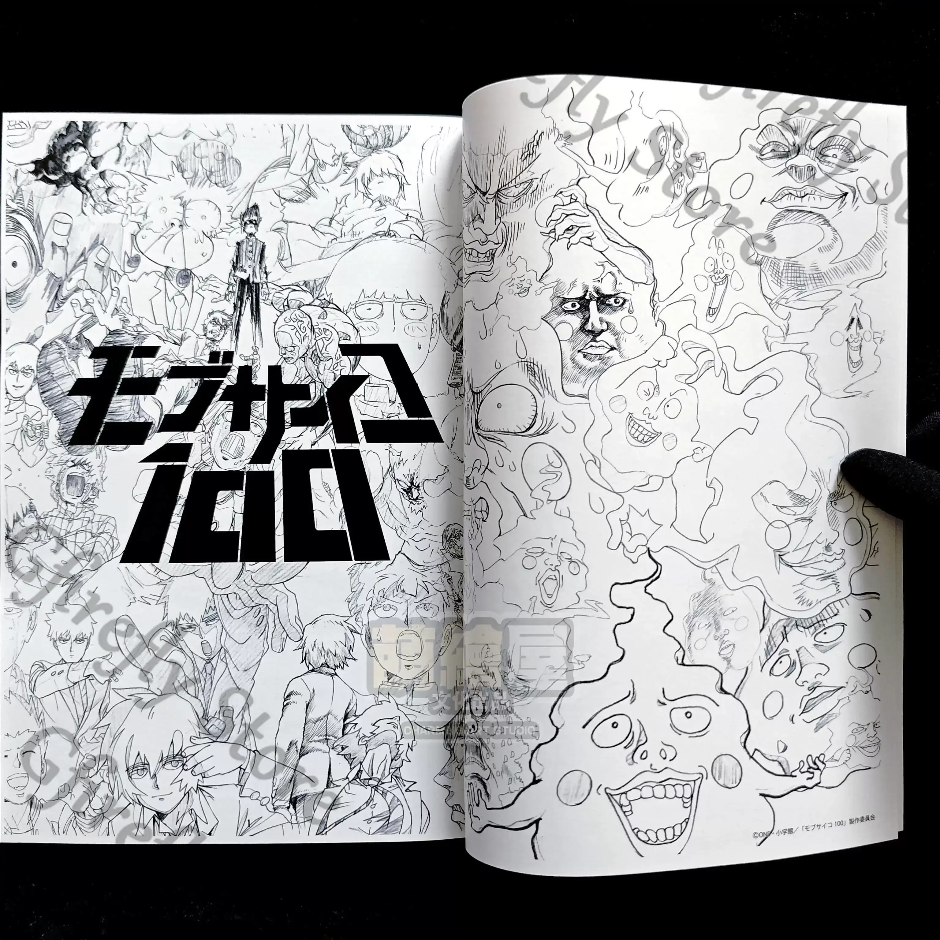 

Mob Psycho 100 Japanese Art Collection Cosplay Picture Book Comic Books Ornaments Line Draft Manuscript Kageyama Arataka Dimple