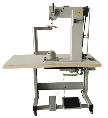 360 Degree Rotating Arm Cylinder Bed Sewing Machine for Heavy Duty Bags Boots Production with Stepper Motor