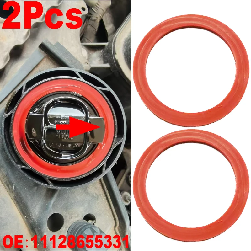 2X For BMW 1 2 3 4 5 6 7 Series 1121715318 Engine Oil Filler Cap Seal Gasket