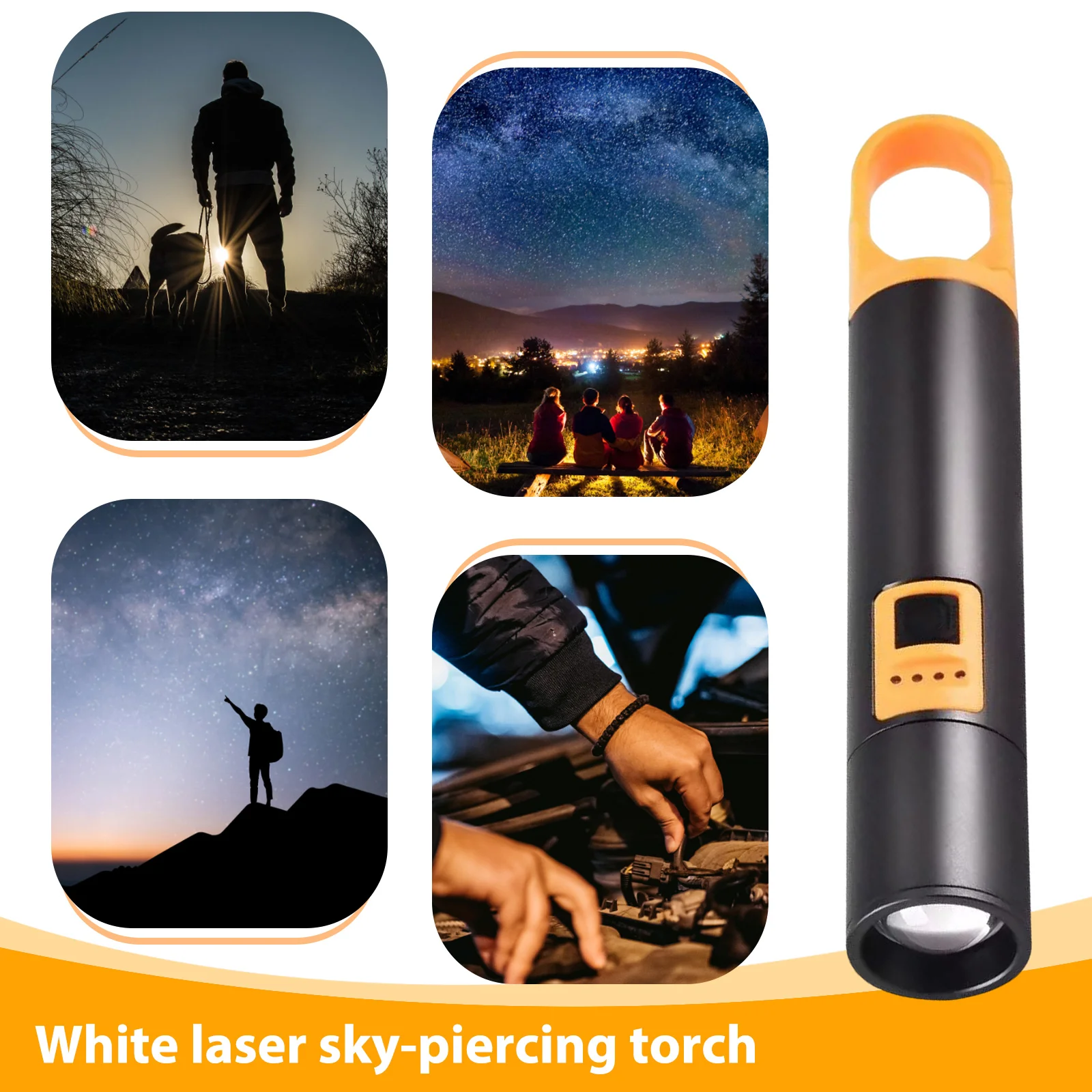 Reswat-Ultra Brilhante Lanterna LED, Tocha, 4 Modos de Iluminação, Zoomable, ao ar livre, Camping, Luz Bicicleta, 18650 Bateria De Lítio