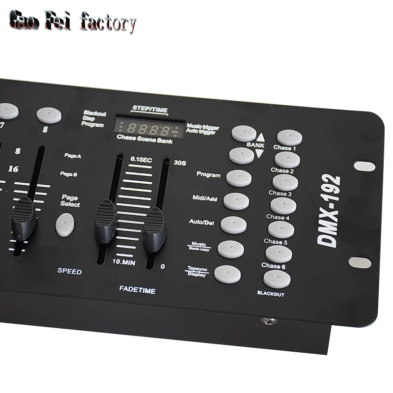 Imagem -06 - Controlador dj Equipamento Dmx512 Console Iluminação de Palco para Led Par Focos de Cabeça em Movimento Rgbw Beam Wash Equipment Gaofei-dmx192