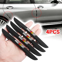 4pcs Rubber Car Door Edge Protector Stickers Anti Collision Strips For Mitsubishi Lancer 9 10 Outlander 3 Asx L200 Pajero etc